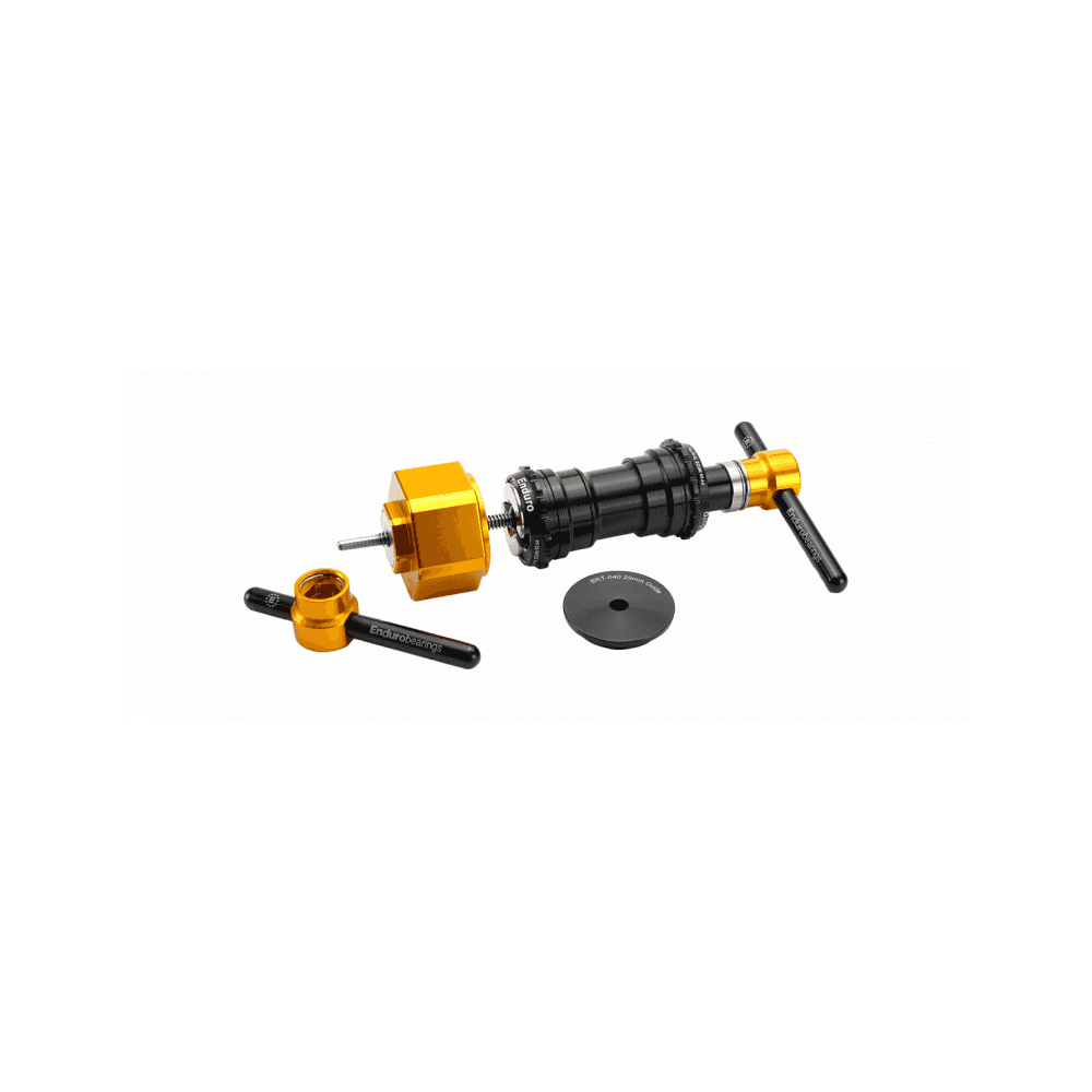 Enduro Bearings BRT-040 29mm bottom bracket tool kit for Shimano DUB bearings, black and gold, workshop maintenance equipment