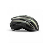 MET Trenta 3K Carbon Road Cycling Helmet with Mips AIR® protection and aerodynamic design, shown from the front on a cyclist.