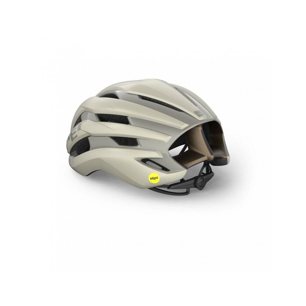 MET Trenta 3K Carbon Road Cycling Helmet with Mips AIR® protection and aerodynamic design, shown from the side.