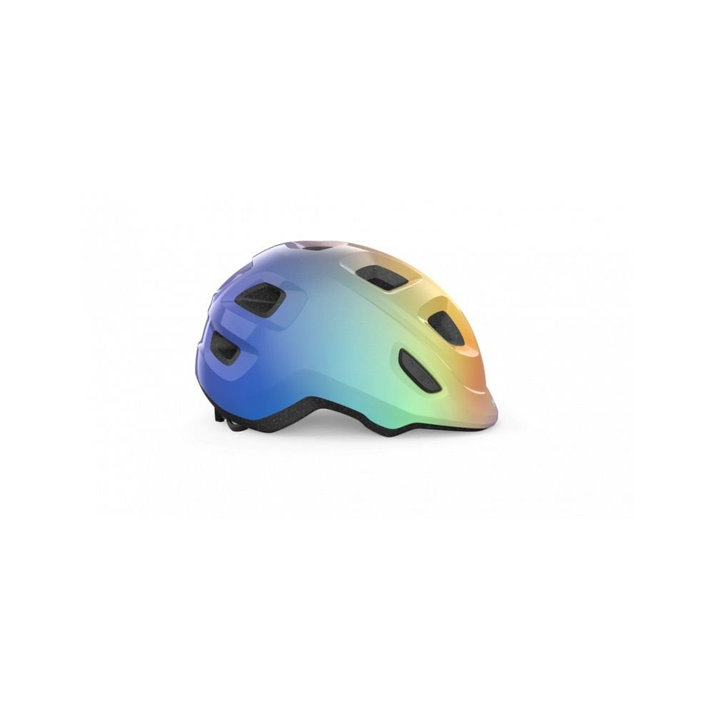 MET Hooray toddler helmet with adjustable fit, ventilation, and safety features, designed for young children's head protection.