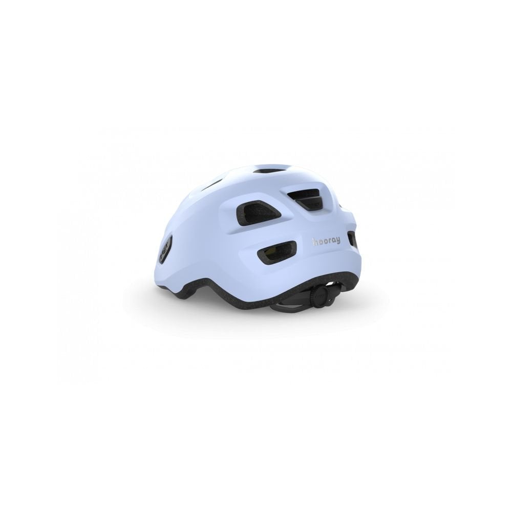 MET Hooray toddler helmet with adjustable fit, ventilation, and safety features, designed for young children’s head protection.