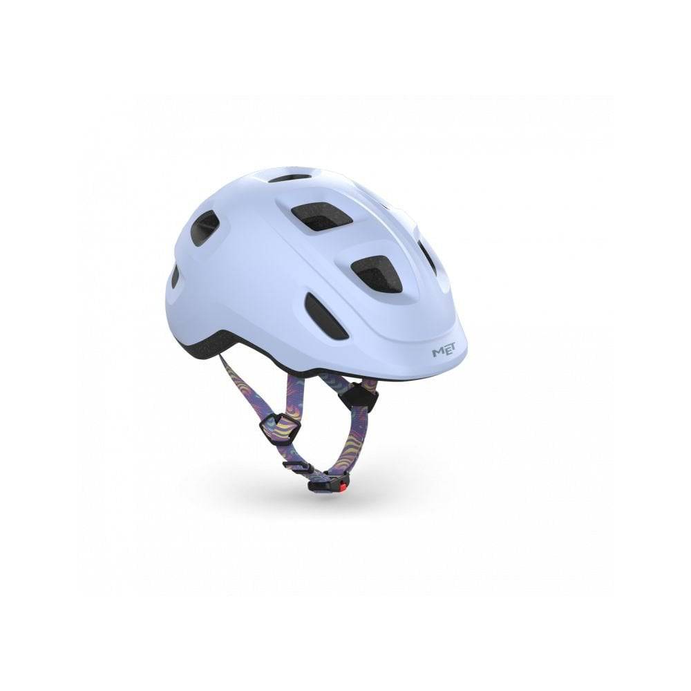 MET Hooray toddler helmet with adjustable fit, ventilation, and safety features, designed for young children during outdoor activities.
