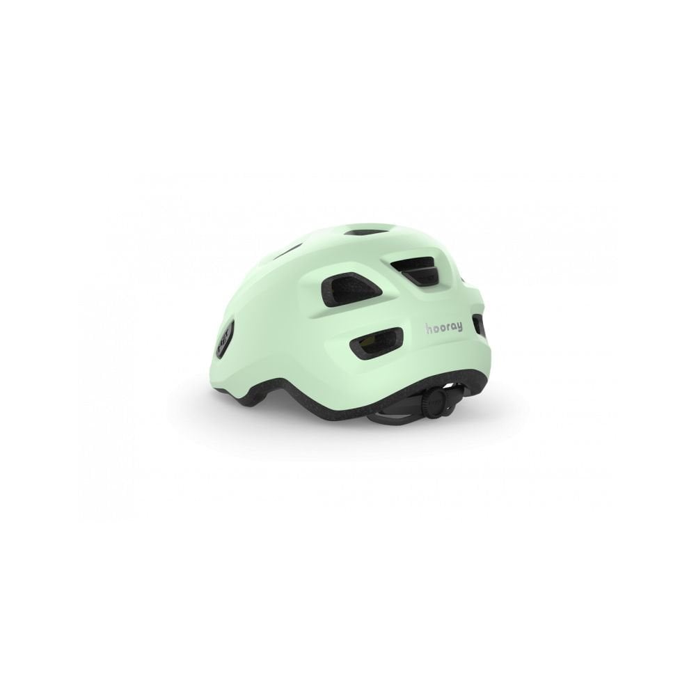 MET Hooray toddler helmet with adjustable fit, ventilation, and safety features for young children, shown with colorful design.