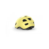 MET Hooray toddler helmet with adjustable fit, ventilation, and safety features, shown in a colorful design for young children.