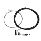 Sram Slickwire Pro MTB Brake Cable Kit 5Mm (1X1350Mm 1X2350Mm 1.5Mm Pol Ss Cables 5Mm Kevlar ® Reinforced Linear Strand Housing Ferrules End Caps Frame Protectors) Cables