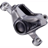 Sram eTap HRD disc brake caliper assembly in Falcon Grey Black for front or rear post mount bike brake system.