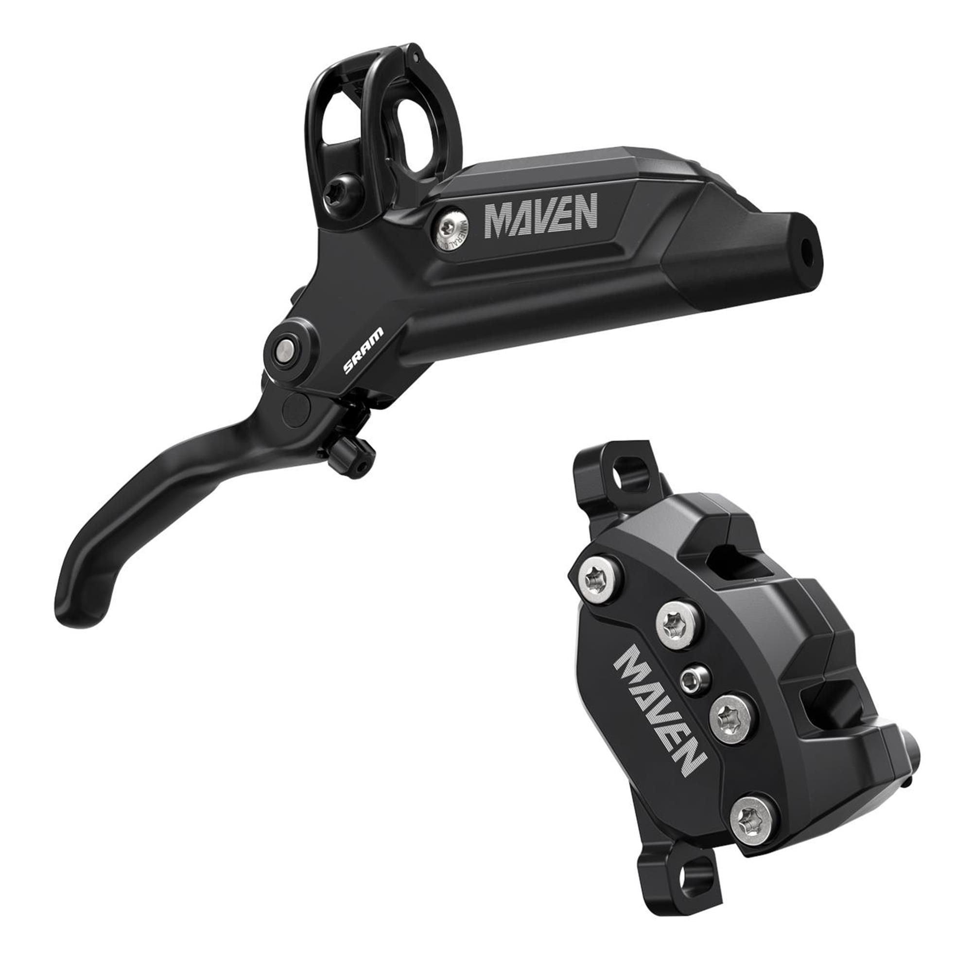 SRAM aluminum hydraulic brake lever in black with stainless hardware and bleeding edge tool for bicycle components.