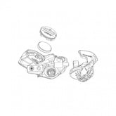 Sram Spare Wireless Blip Mounting Kit (2 Brackets 2 Plastic Sleeves Tape) Spares & Accessories