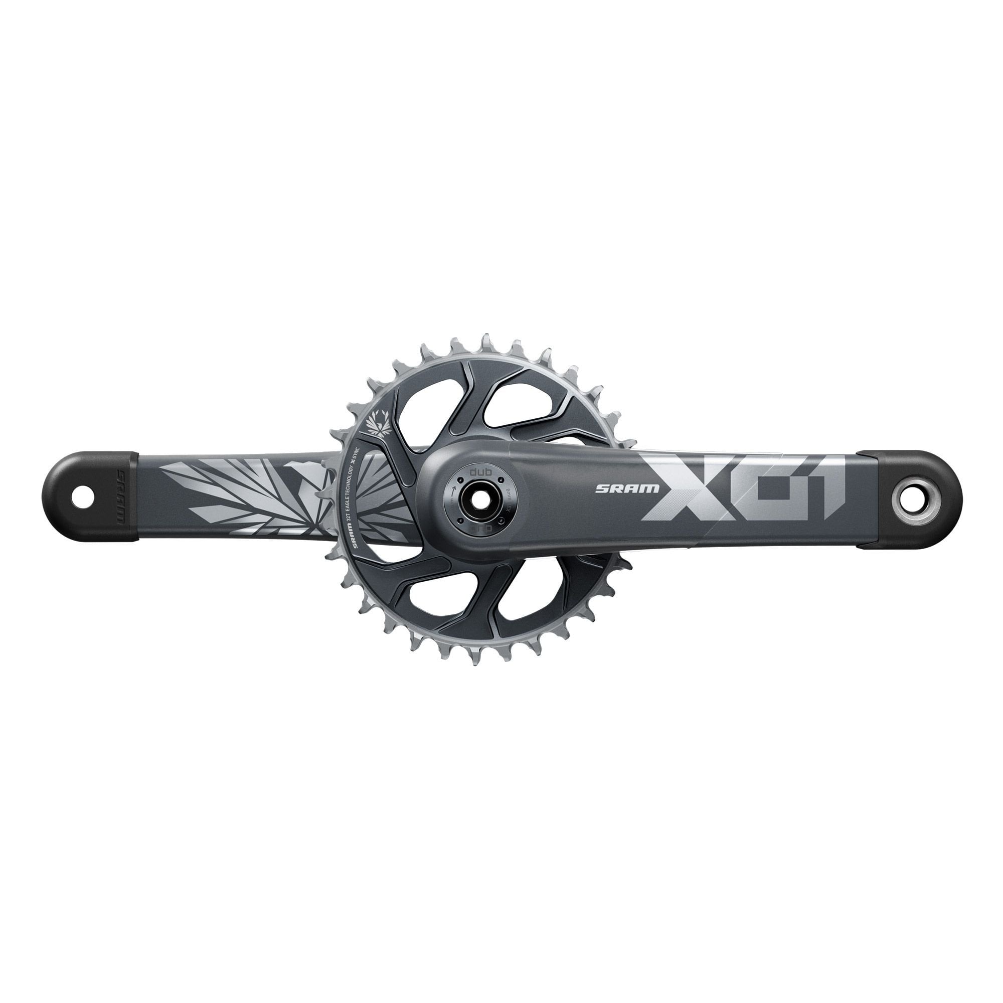 Sram Crankset X01 Eagle Boost 148 Dub 12S W Direct Mount 32T X-Sync 2 Chainring (Dub Cups/Bearings Not Included) C3 Cranks