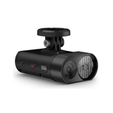 Garmin Varia Vue front cycling camera with 4K video and smart headlight, mounted on a bicycle handlebar.