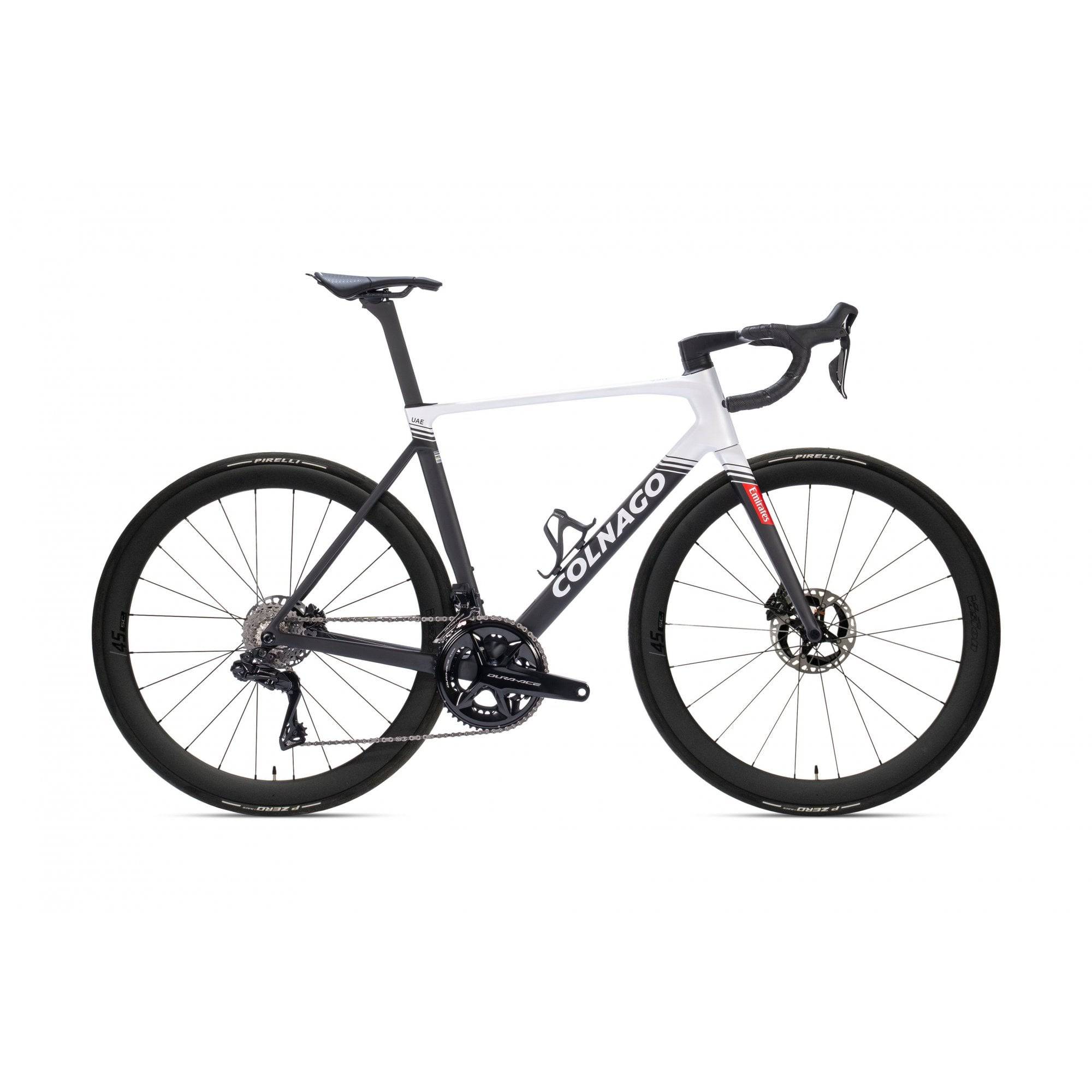 Colnago V5rs Disc 2025 carbon road bike with Shimano Dura Ace Di2 R9200 groupset, featuring sleek frame and disc brakes.