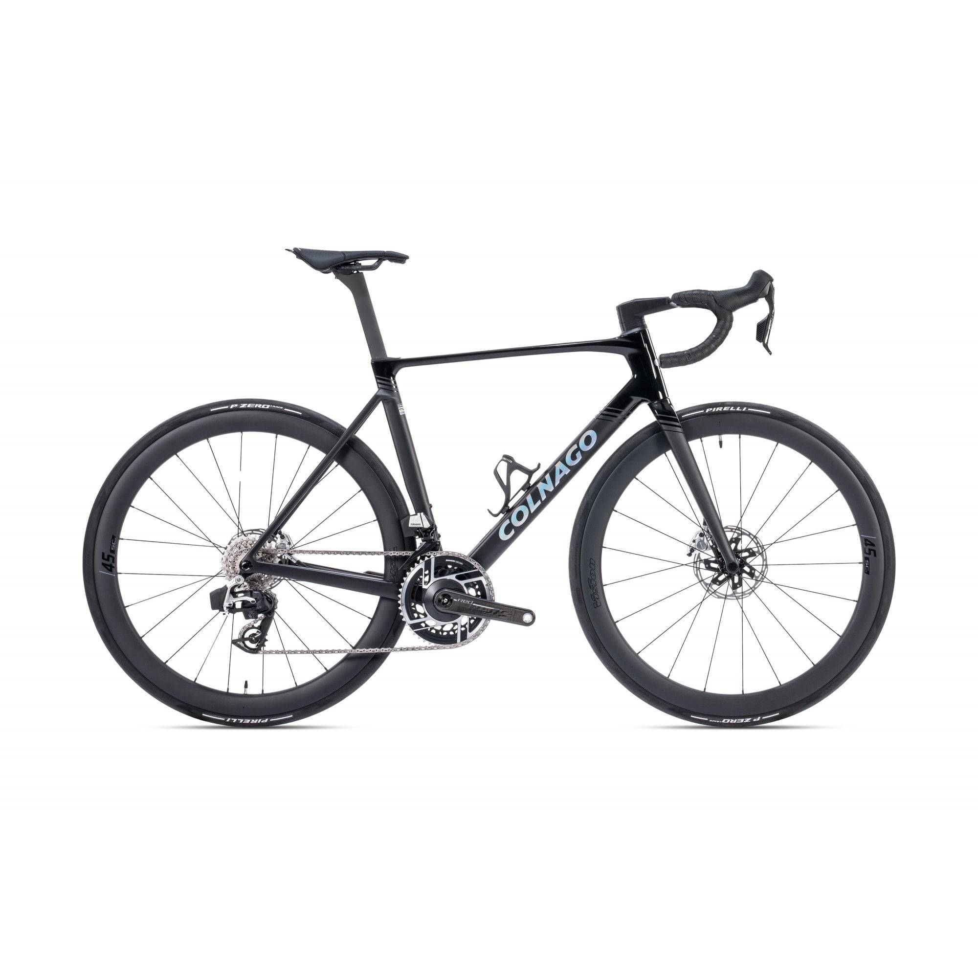 Colnago V5rs Disc 2025 carbon road bike with Shimano Ultegra Di2 electronic groupset and aerodynamic frame design.