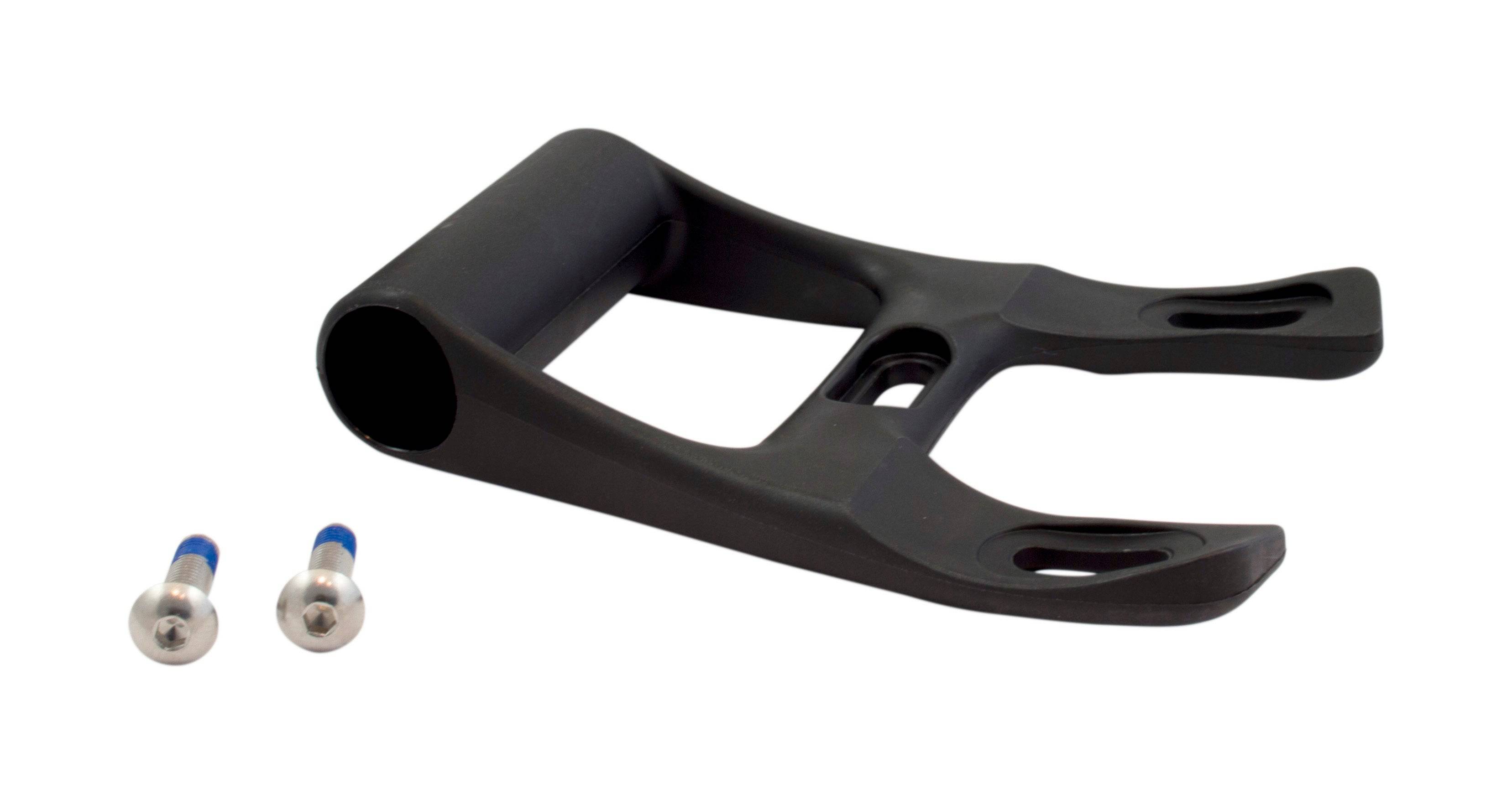 Vision Metron 5D Control Centre road bike handlebar component, black and silver, with integrated controls and aerodynamic design.