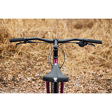 Surly Ogre chromoly steel mountain bike frame with sleek black finish, designed for commuting and trail riding.