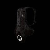 Ergon BP1 Gravity and Race backpack with space for BP100 back protector and hydration bladder, designed for cycling accessories.