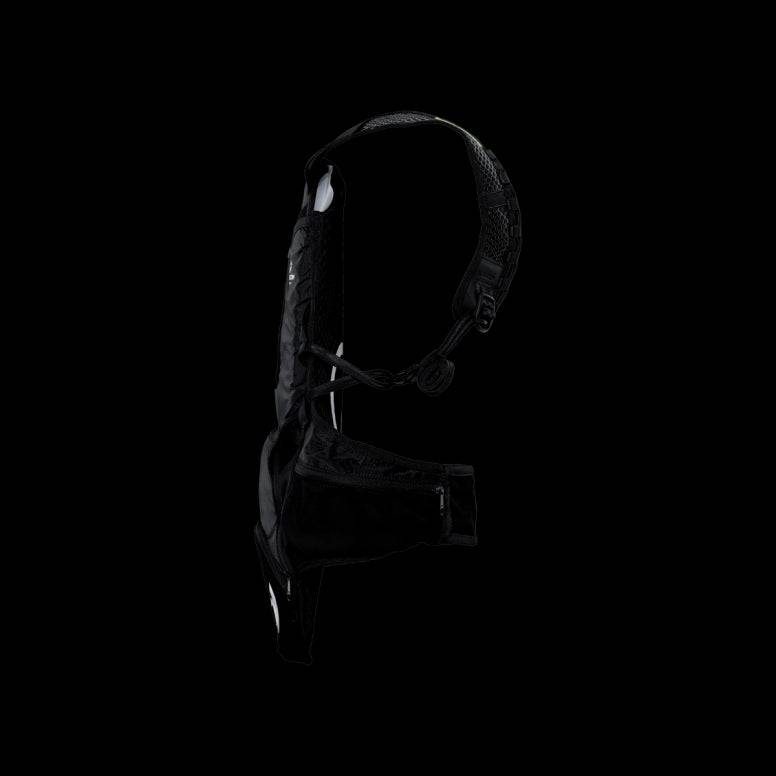 Ergon BP1 Gravity & Race backpack with space for BP100 back protector and hydration bladder, shown with adjustable straps and compartments.