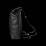 Brooks Pickwick roll-top backpack with laptop sleeve, ideal for urban cycling and commuting, featuring durable accessories and adjustable straps.