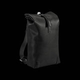 Brooks Pickwick leather backpack with laptop sleeve, handmade in Italy, ideal for urban cycling and daily accessories.