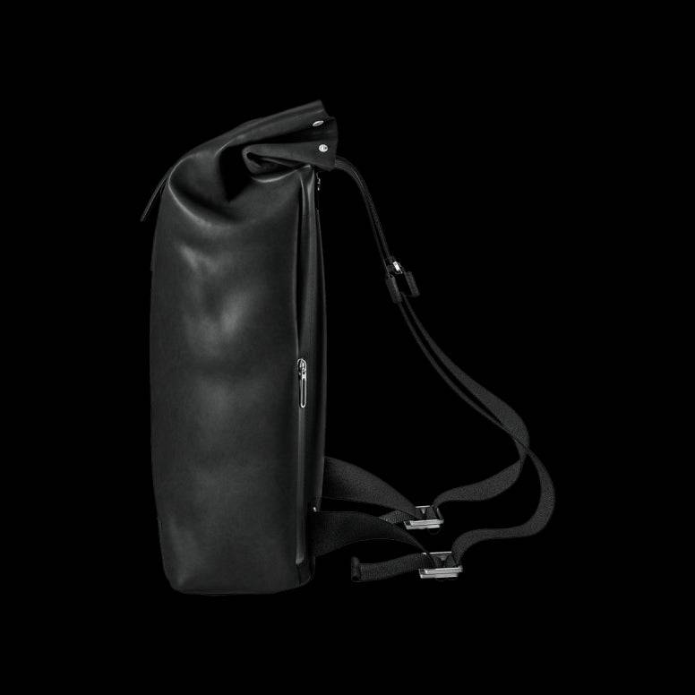 Brooks Pickwick leather backpack with laptop sleeve, handmade in Italy, ideal for urban cycling accessories.