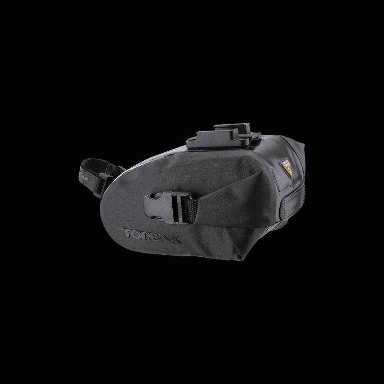 Topeak Drybag Wedge QuickClick waterproof bike seat pack with tail light strap, compact cycling accessory for bike storage