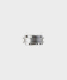 Fox Shock Piston Rebound Kidney 35/65 Flow for rear suspension shock, showing the component's detailed metal and flow control features.