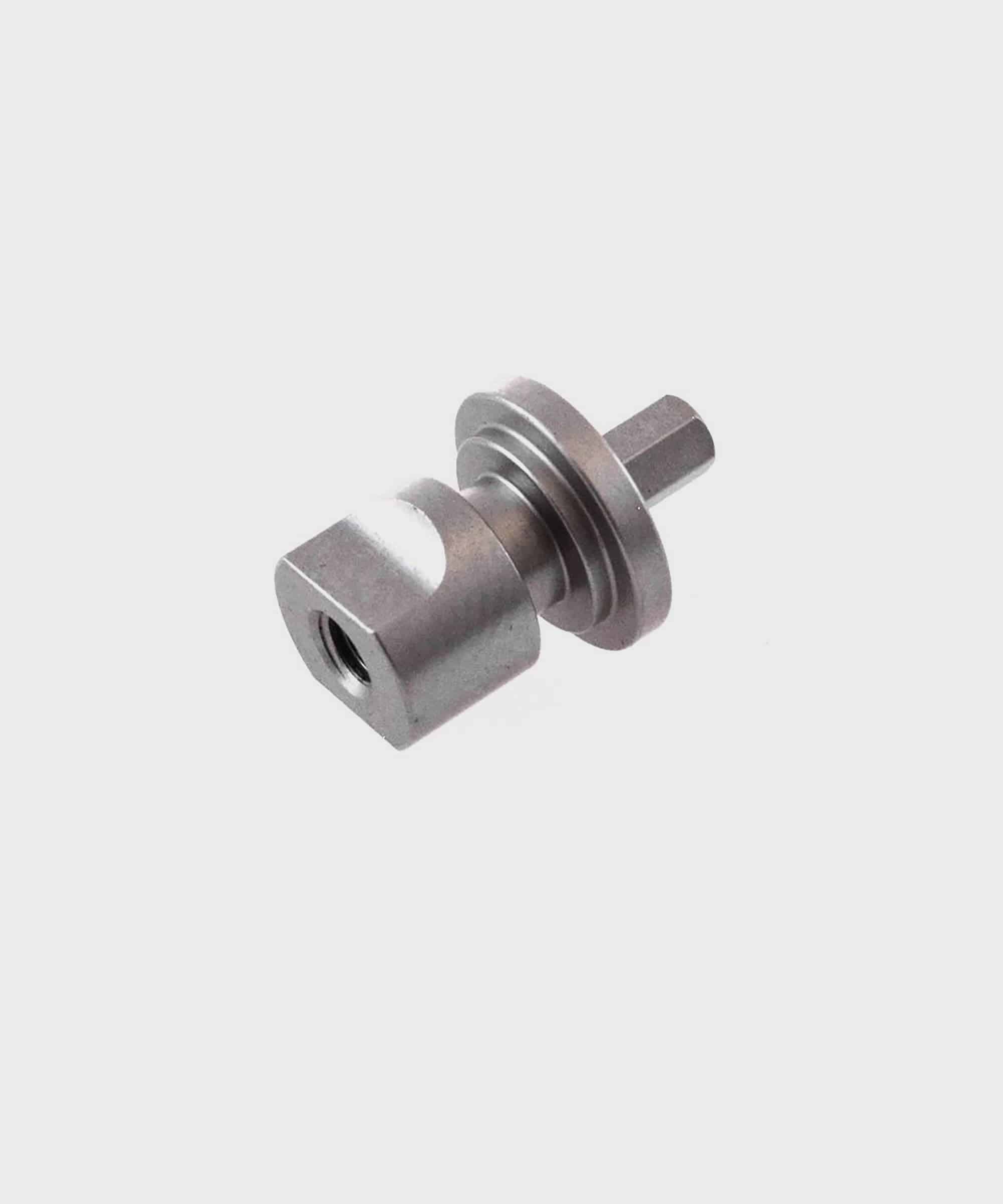 Fox Shock VAN RC low speed adjuster with 7/64 hex for precise suspension tuning, shown in a close-up image.