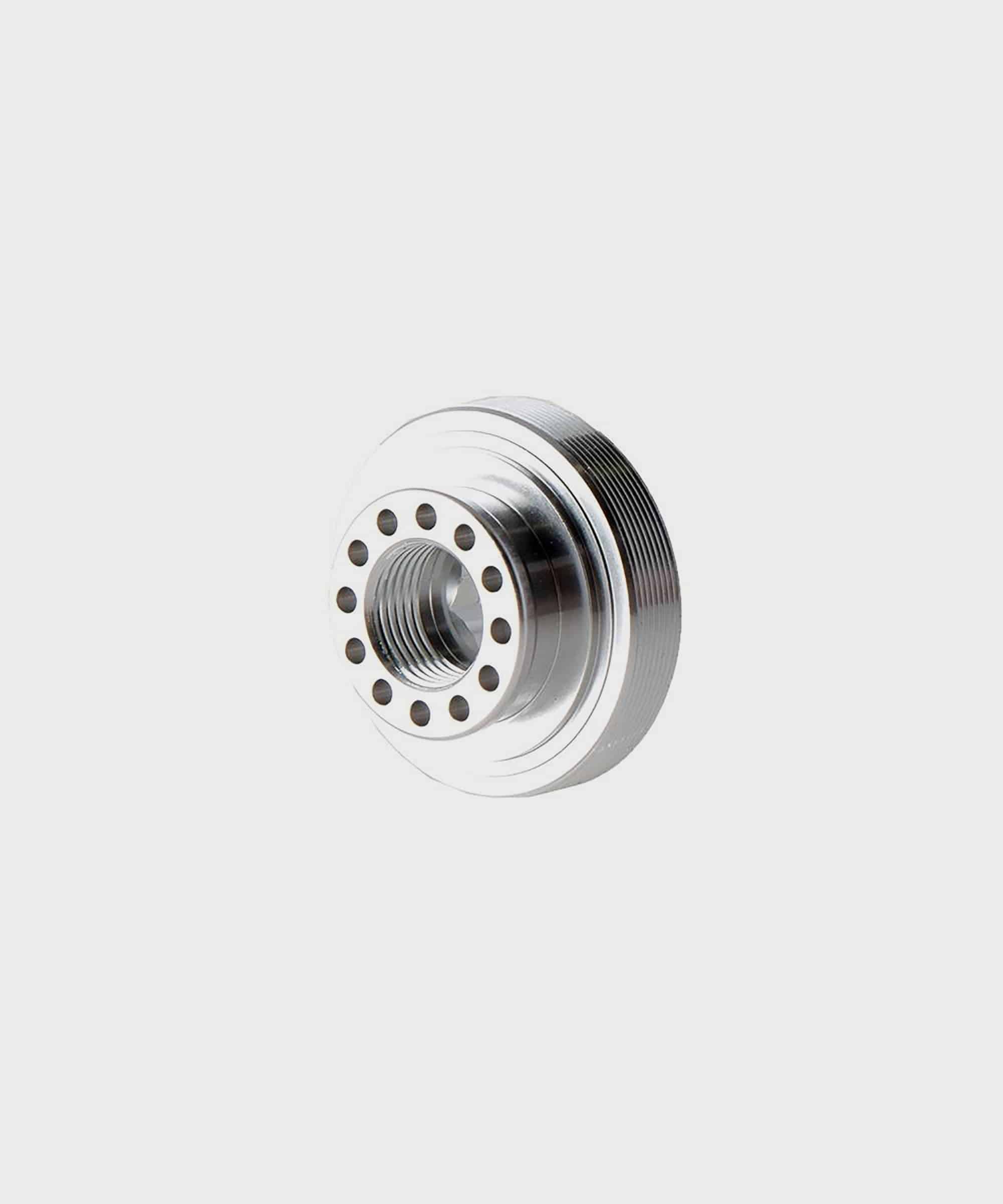 Fox Fork FIT4 Piston Clamp for suspension control, no bleed holes, durable components for Fox mountain bike forks.