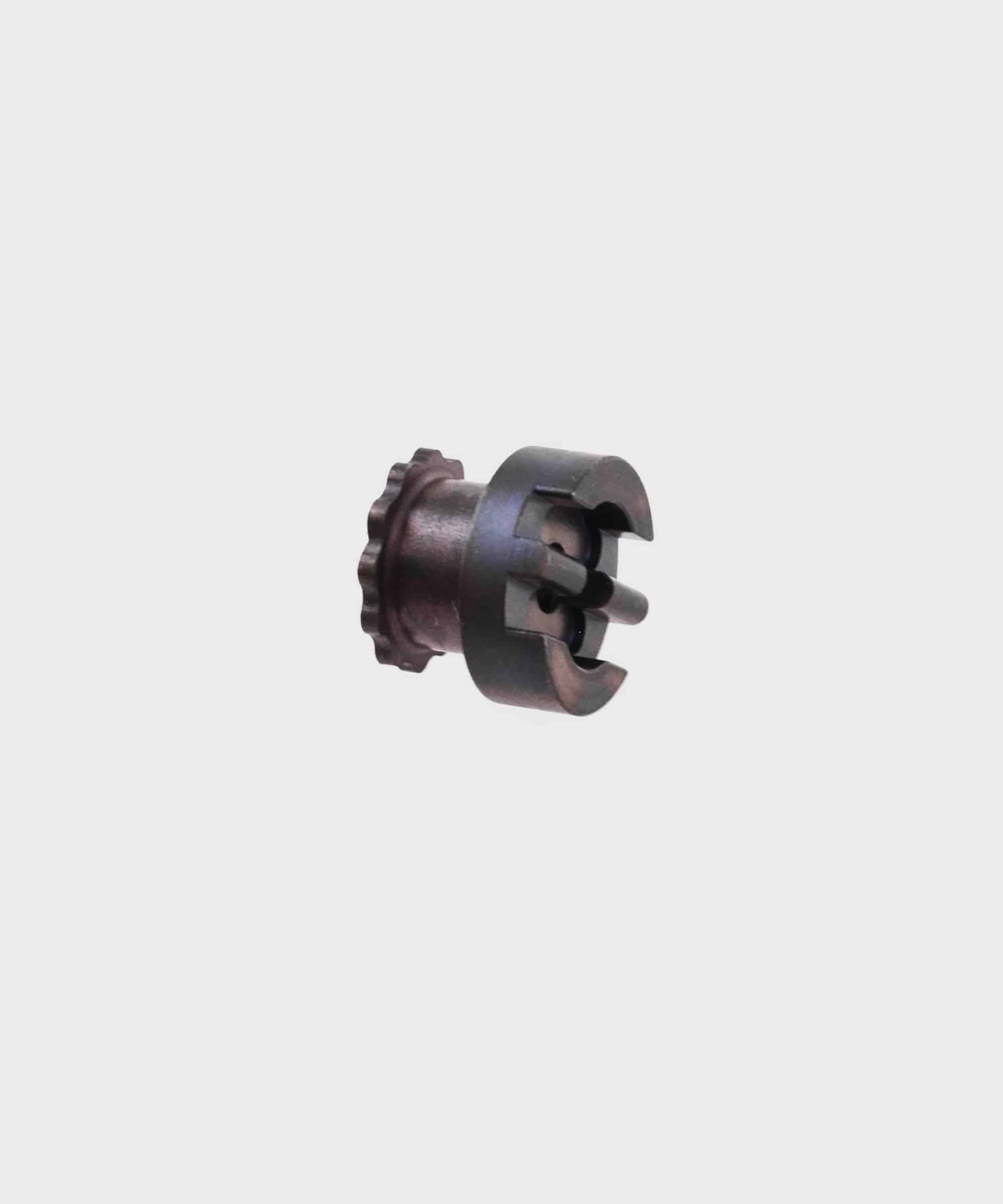 Fox Shock Float DPX2 F-S Selection Shaft Driver for rear shock tuning, close-up of component part for mountain bike suspension.