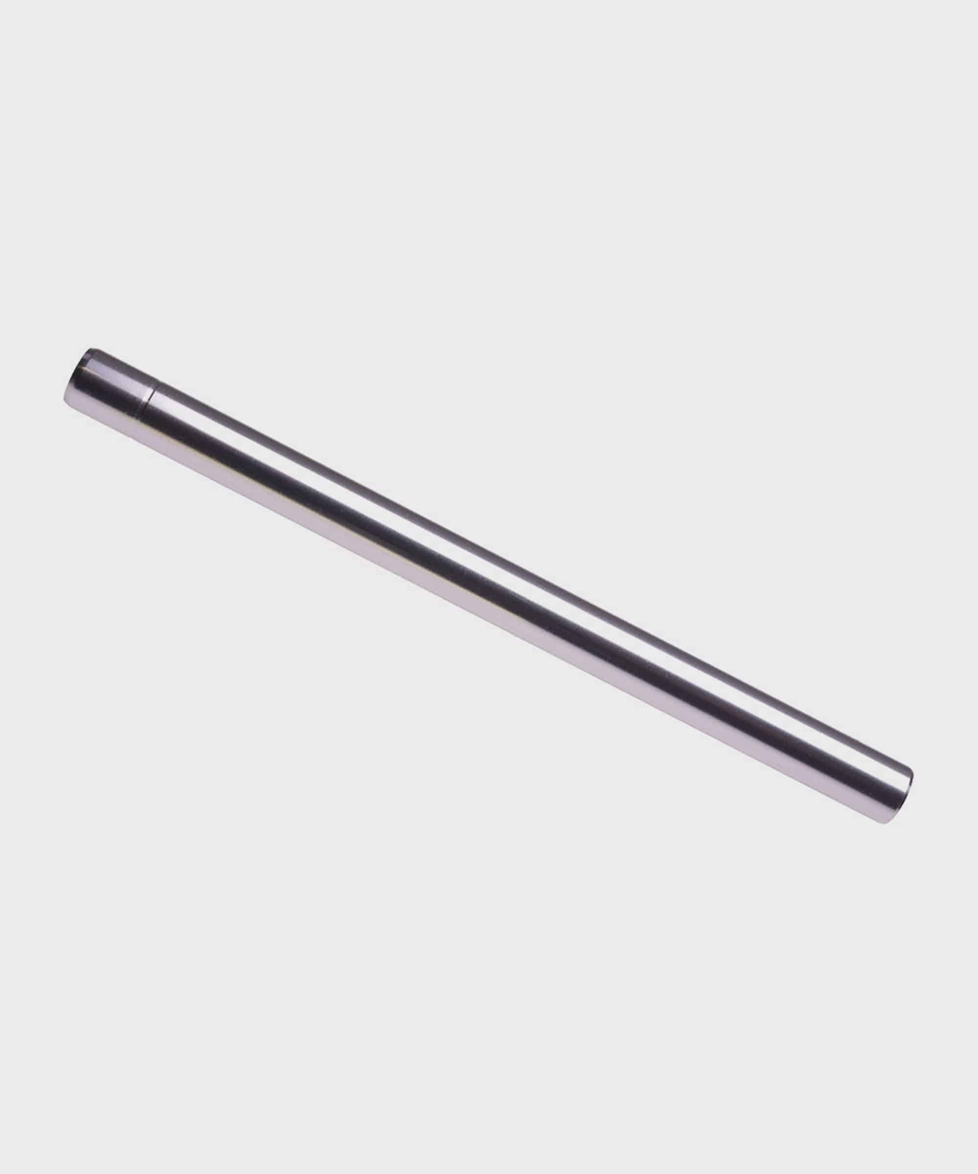 Fox Shock DPX2 inner damper shaft replacement component for rear shock, displaying the metal shaft part with branding details.