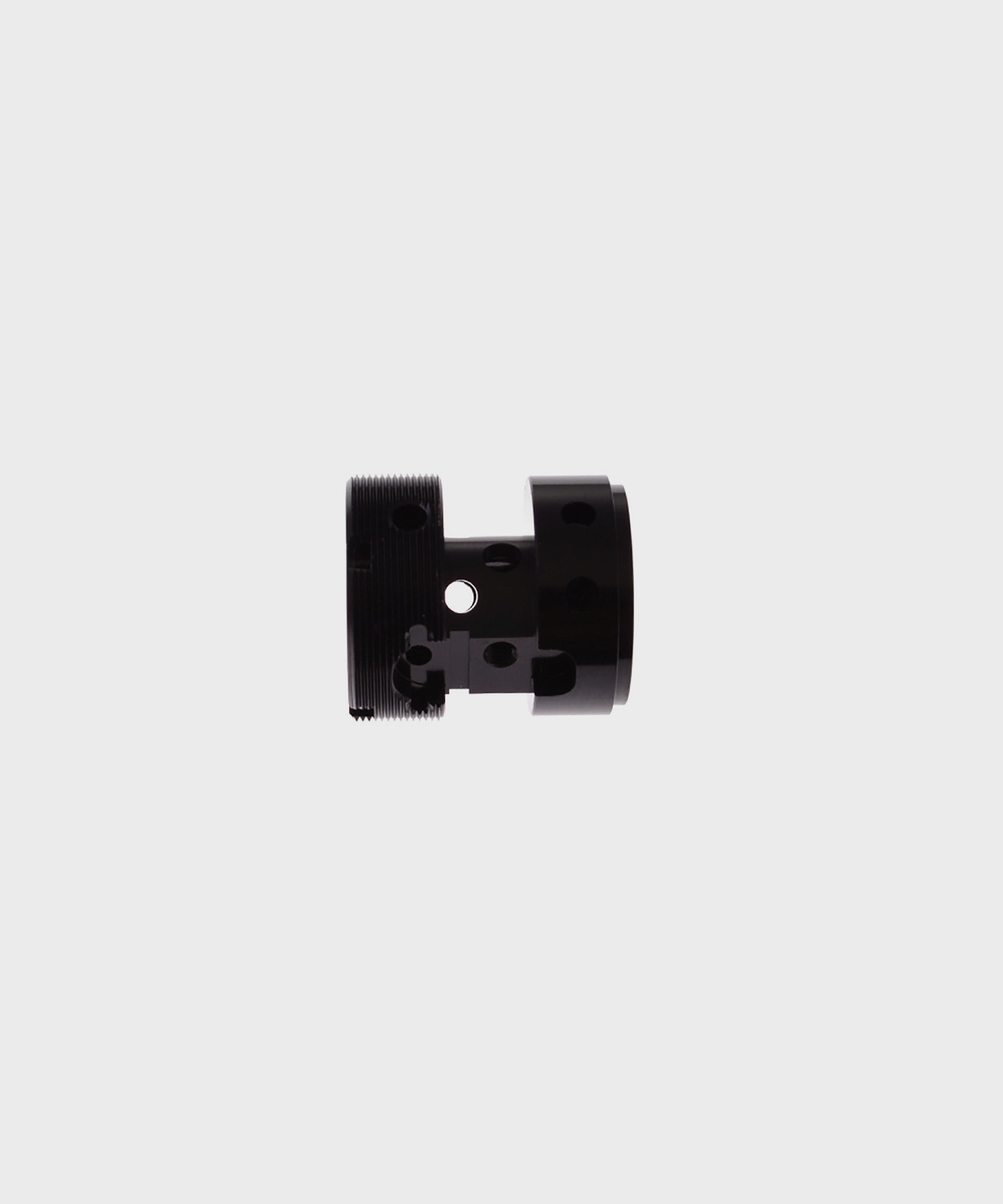 Fox Shock Float DPX2 F-S Base Valve Housing for rear suspension upgrade, featuring durable metal construction and precise fitting.