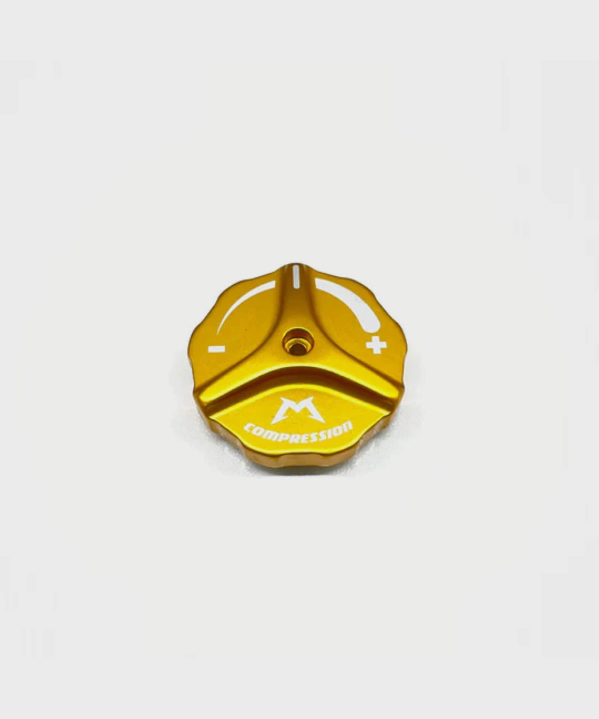 Fox Marzocchi Bomber 58 grip compression knob for suspension adjustment and control, shown in the image.