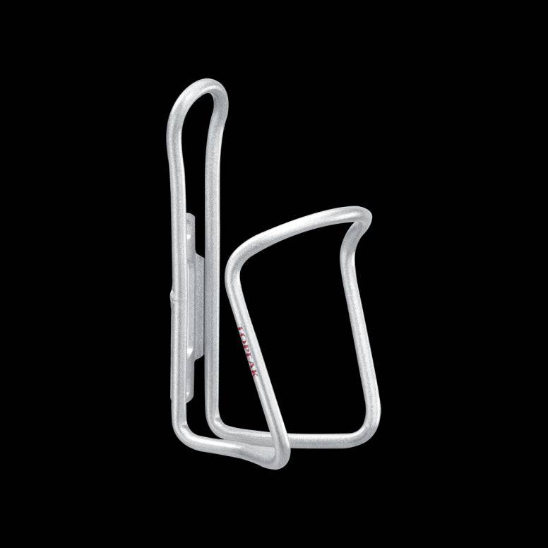 Topeak Cage Shuttle aluminum bike bottle cage in black and silver, lightweight and durable bike accessories holder.