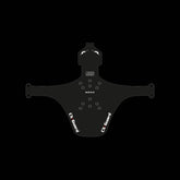 Black Rapid Racer CX-Guard front mudguard for RRP bikes, designed for cantilever and disc brake compatibility.