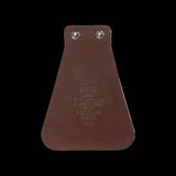 Brooks leather bike mudflap with screws featuring a classic 1937 design, mounted on a bicycle for vintage style and protection.