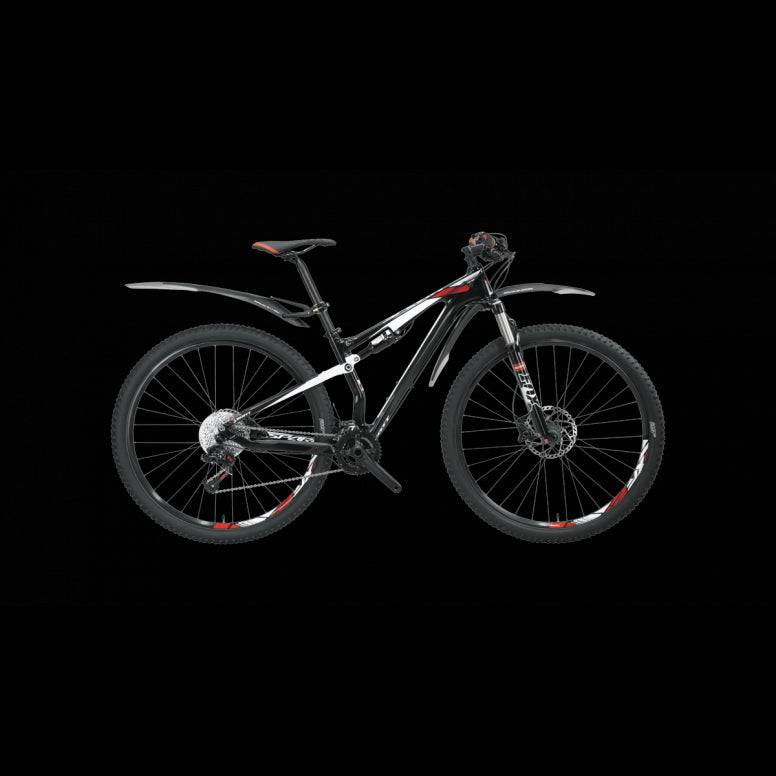Topeak Mountain Guards Defender M1 front and XC11 rear mudguard set for bikes, designed to protect against mud and water.