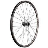 Bontrager Kovee Elite 23 29-inch carbon tubeless-ready disc wheelset with Rapid Drive 54 hub, shown with spokes and rim details.