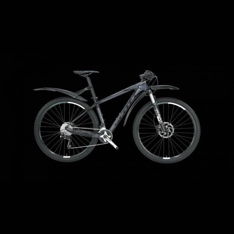 Topeak Road Guards Defender mudguard attached to a road bike, providing protection against mud and debris during rides.