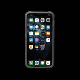 Topeak Ridecase for iPhone 11 Pro Max with QuickClick™ mount and wireless charging feature, showing the adjustable phone holder