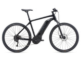 Giant Roam E+ GTS 2026 electric hybrid bike with pedal assist, disc brakes, and sleek frame, ready for urban or trail riding.