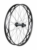Trek Mulefut 80 27.5-inch MTB rear wheel with Sun Rims and RapidDrive 108 technology, featuring a black hub and rim components.