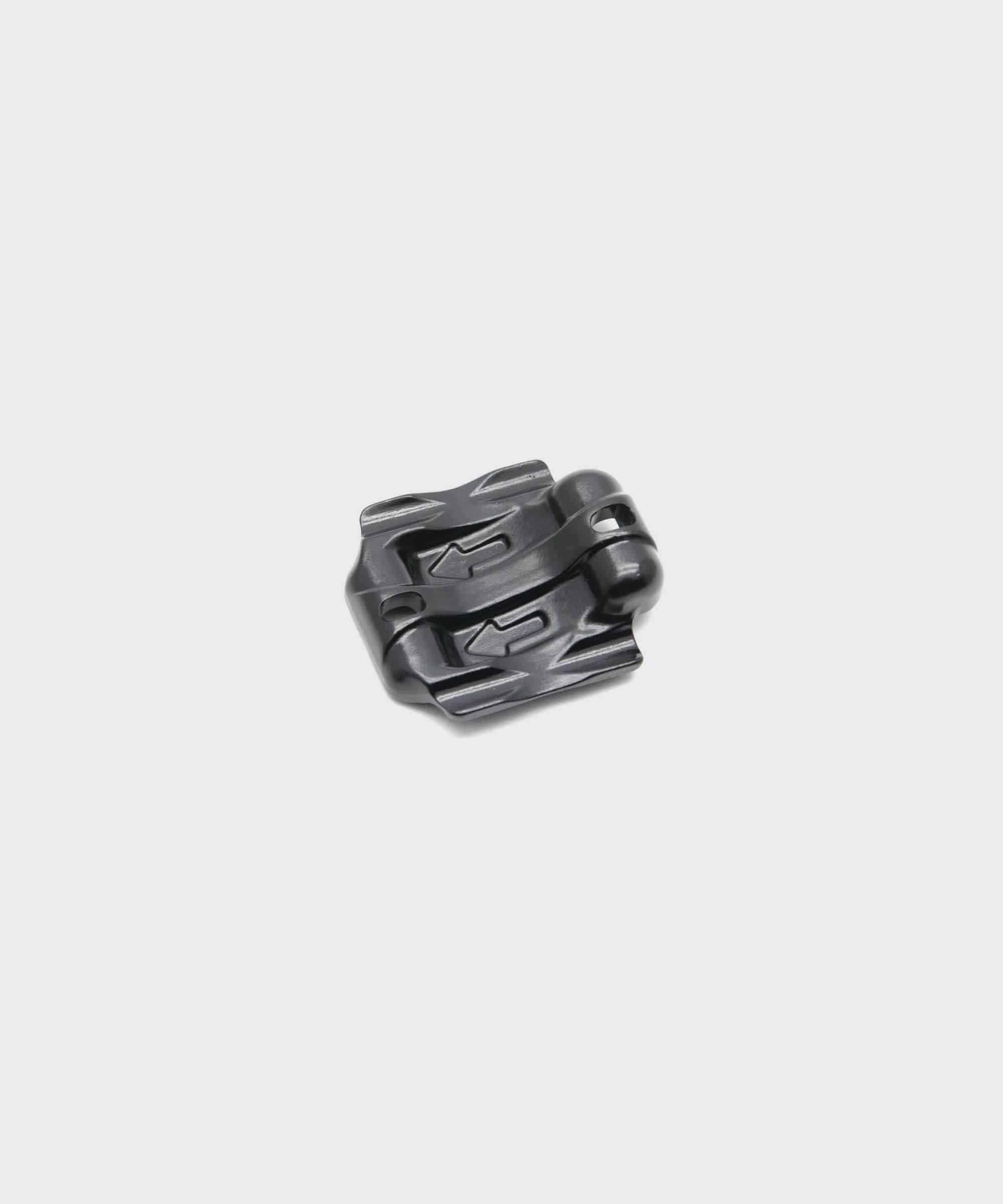 Fox seatpost upper saddle clamp for DOSS seatposts, featuring secure fit and adjustability, shown in a close-up image.