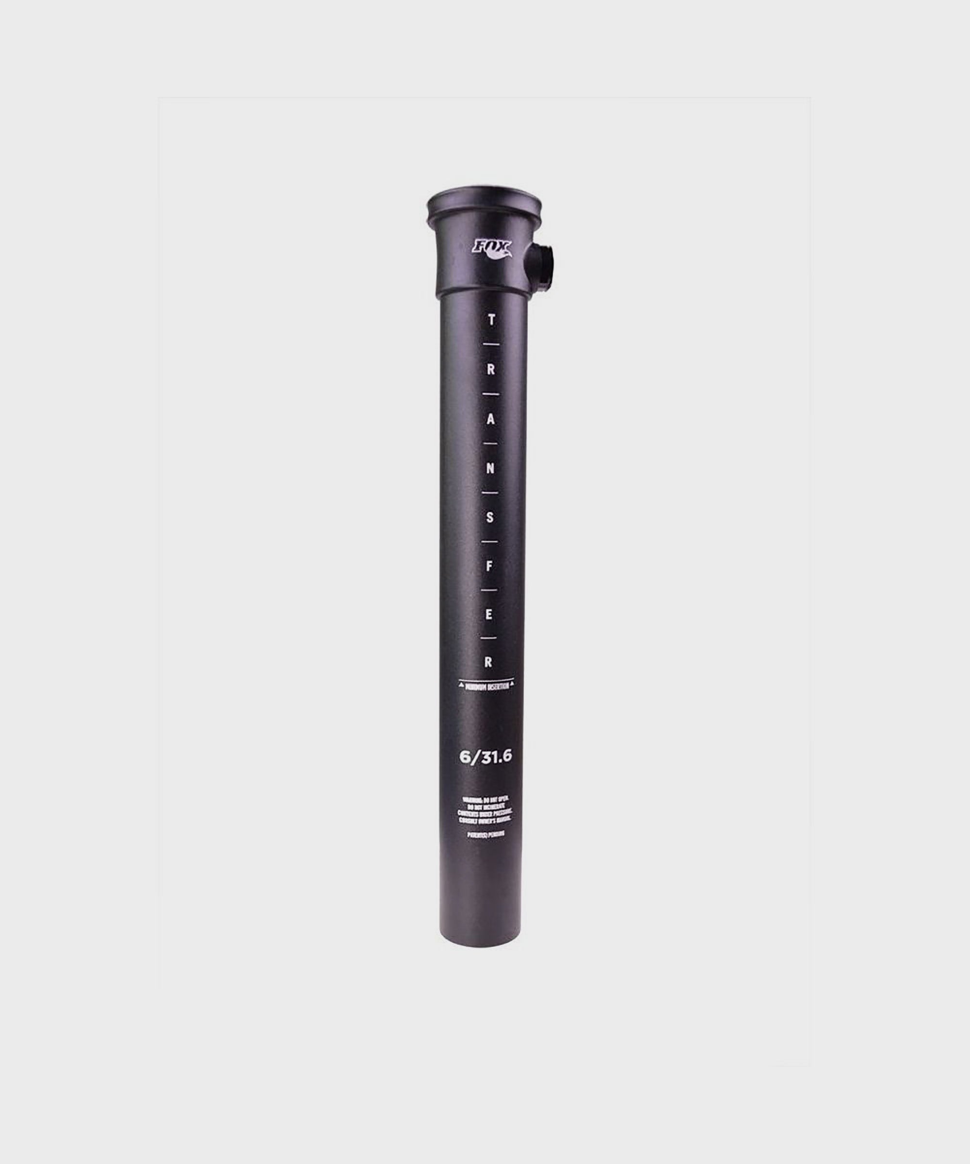 Fox Seatpost Lower External Cable for smooth seatpost operation, component part with cable housing and fittings.