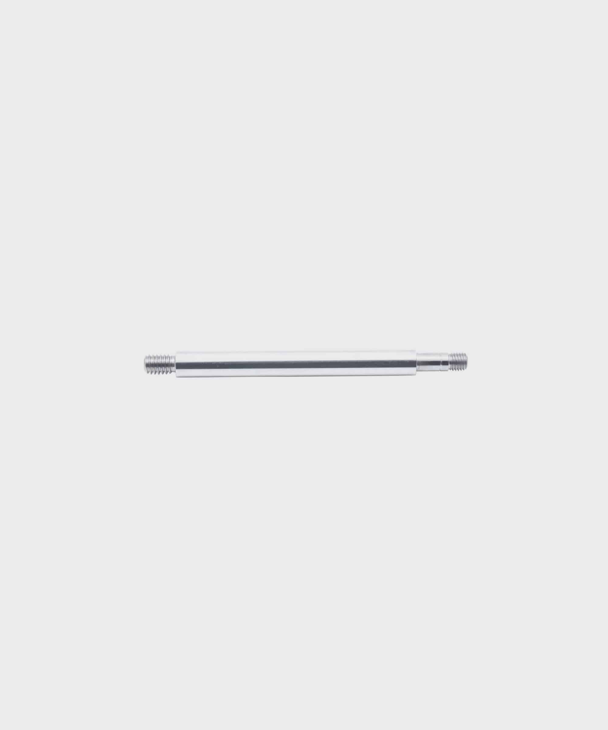 Fox Shock FLOAT X2 9mm OD steel chrome shaft for rear shock, showing the sturdy, polished component with precise machining.