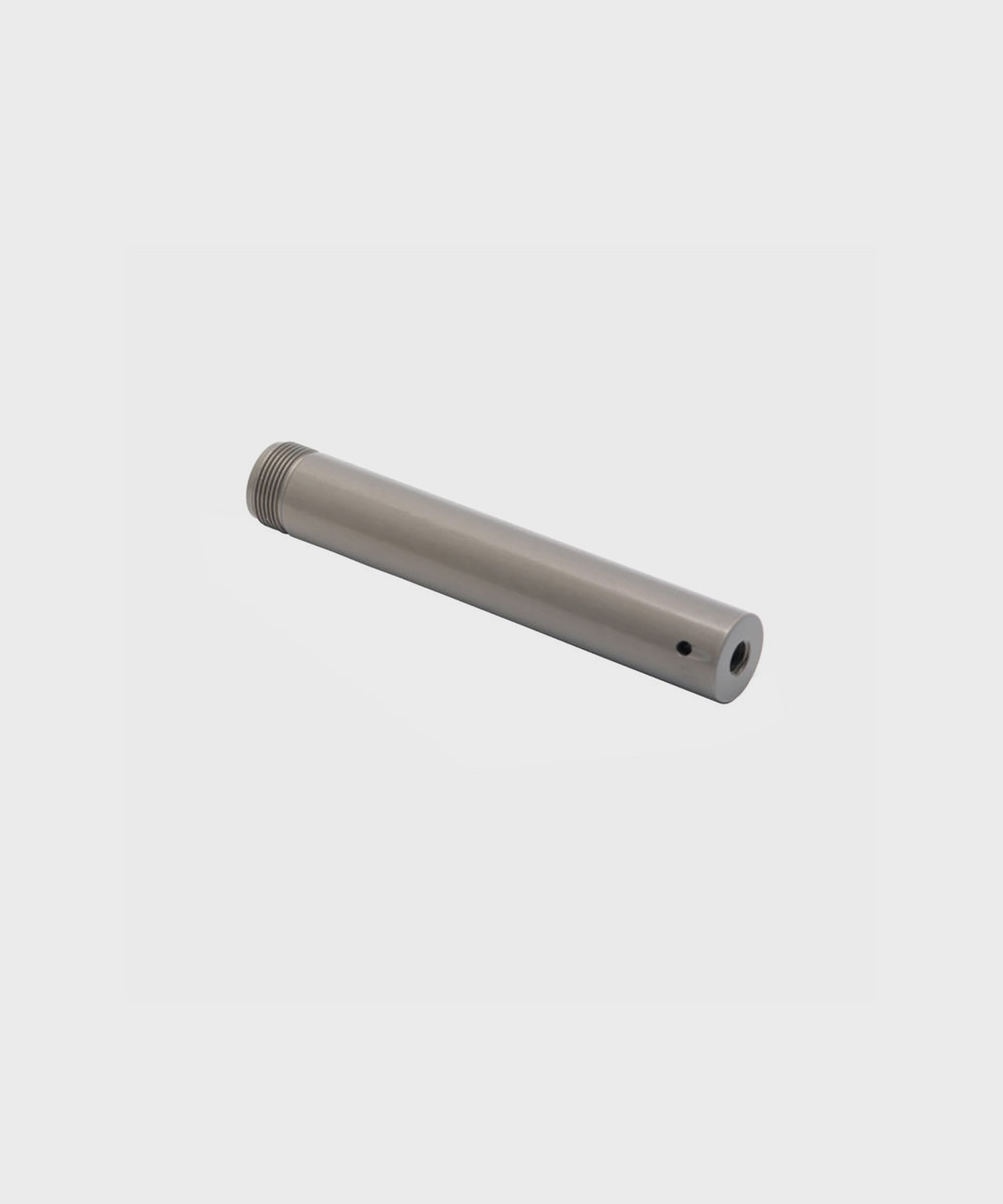 Fox shock shaft rear component with 0.406 inch inner diameter, 0.620 inch outer diameter, and ¼-28 thread for suspension repairs.