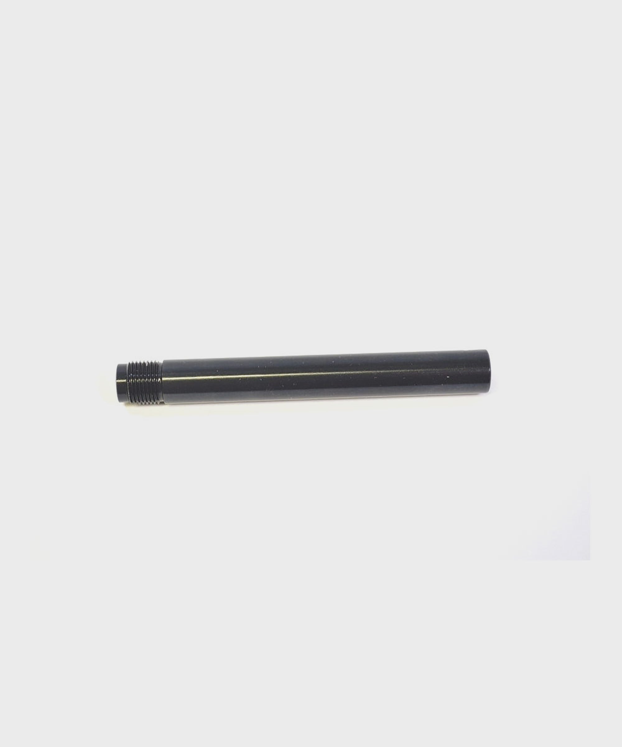 Black anodised Fox shock shaft rear suspension component with 0.175-inch inner diameter and 0.354-inch outer diameter, for bike repairs.