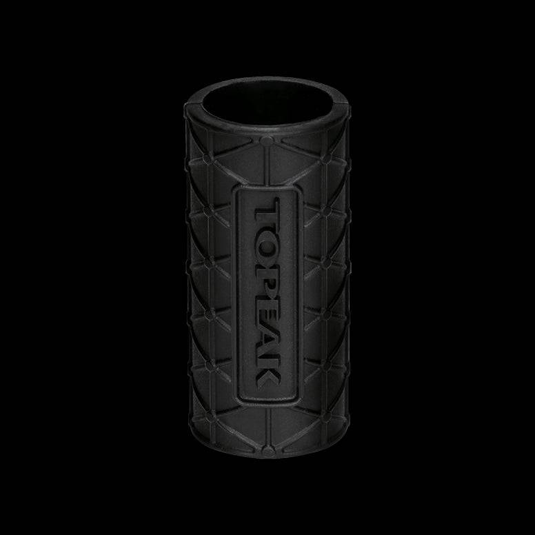 Pair of Topeak silicone CO2 cartridge sleeves for inflator accessories, providing protective covers for cartridges.