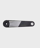 Race Face Era 136mm MTB crank arms, durable and stiff mountain bike components, shown in black with detailed chainring area.