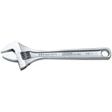 UNIOR adjustable wrench with clear scale, durable steel construction, ISO 6787 compliant, ideal for workshop use