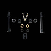 Orange Seal Versa-Valves tubeless valve kit with interchangeable grommets and removable cores, bicycle wheel component for tubeless setups.