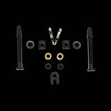 Orange Seal Versa-Valves tubeless valve kit with interchangeable grommets and removable cores, bicycle wheel component for tubeless setups.